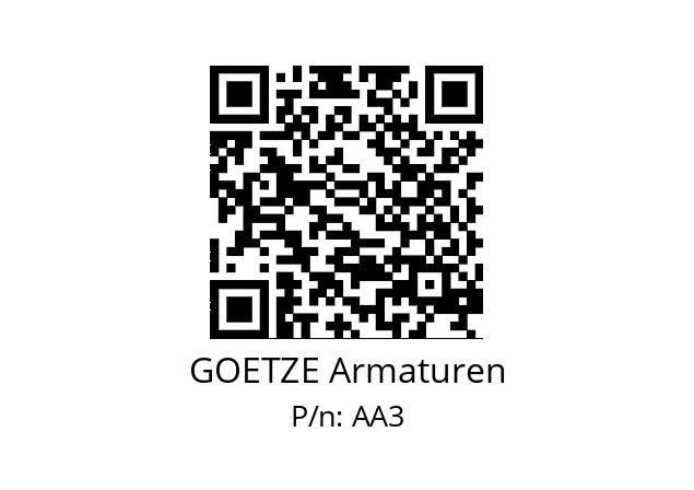   GOETZE Armaturen AA3