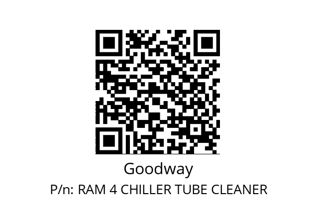   Goodway RAM 4 CHILLER TUBE CLEANER