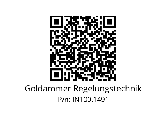   Goldammer Regelungstechnik IN100.1491