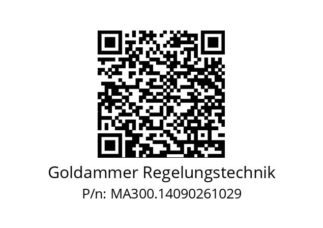   Goldammer Regelungstechnik MA300.14090261029