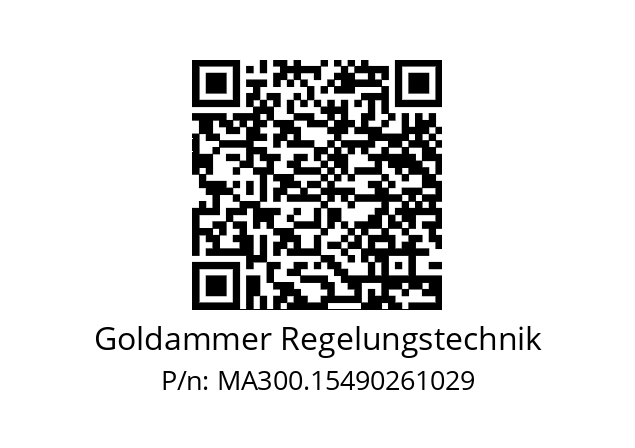   Goldammer Regelungstechnik MA300.15490261029