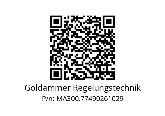   Goldammer Regelungstechnik MA300.77490261029