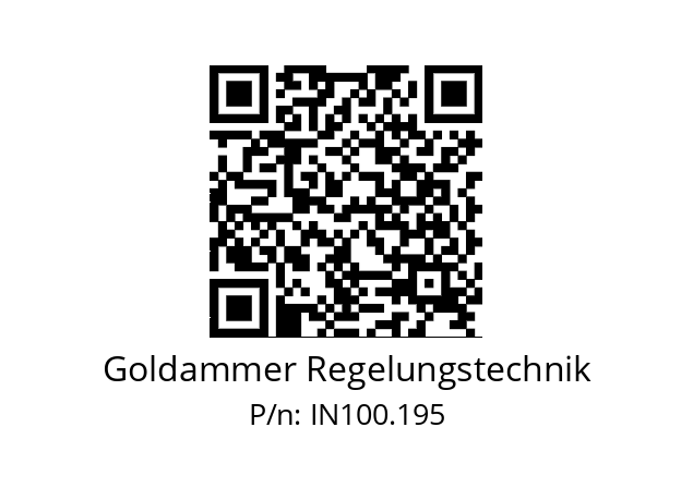   Goldammer Regelungstechnik IN100.195