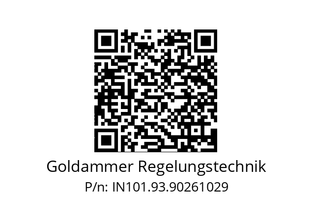   Goldammer Regelungstechnik IN101.93.90261029