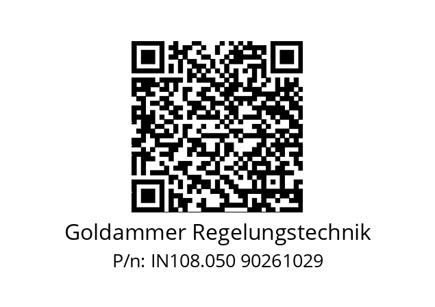   Goldammer Regelungstechnik IN108.050 90261029