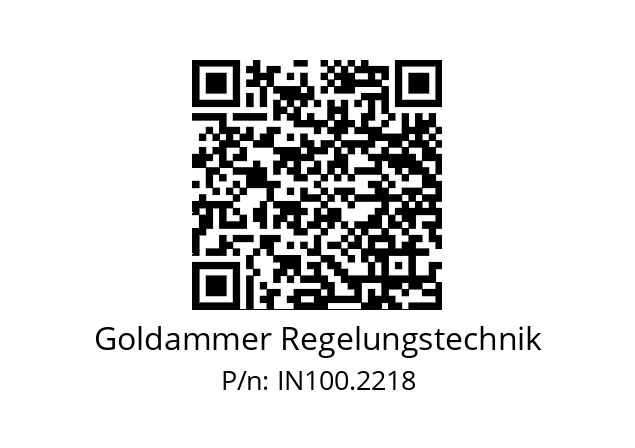   Goldammer Regelungstechnik IN100.2218