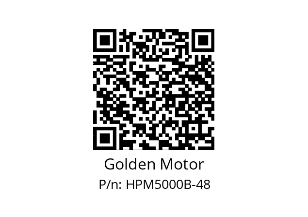  HPM5000B-48 Golden Motor HPM5000B-48