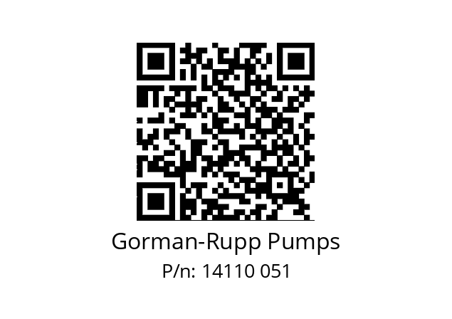   Gorman-Rupp Pumps 14110 051