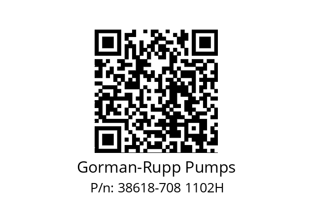   Gorman-Rupp Pumps 38618-708 1102H