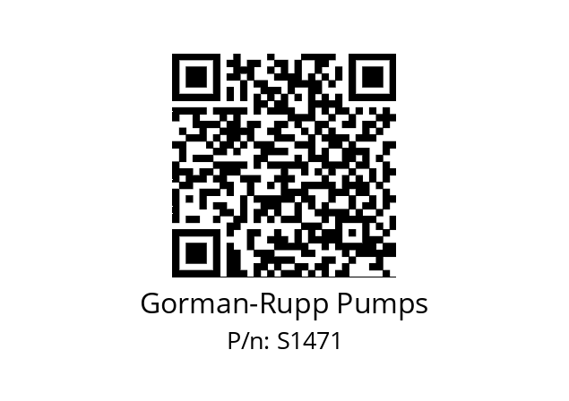   Gorman-Rupp Pumps S1471