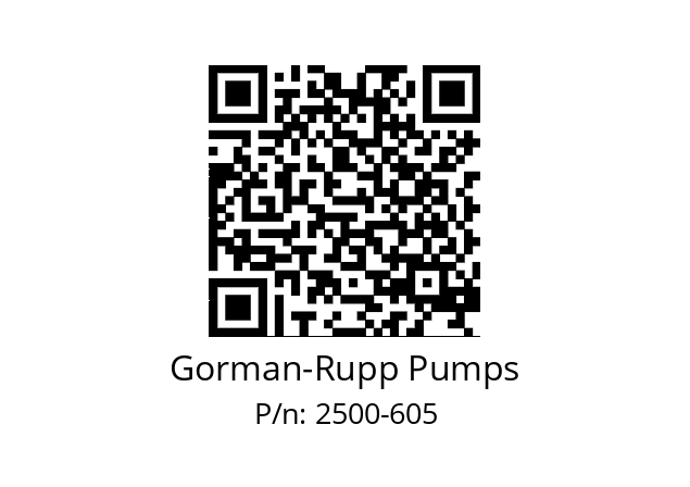   Gorman-Rupp Pumps 2500-605