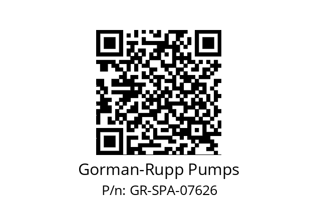   Gorman-Rupp Pumps GR-SPA-07626