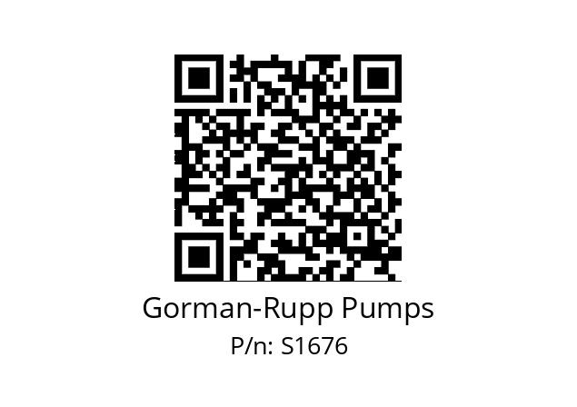   Gorman-Rupp Pumps S1676