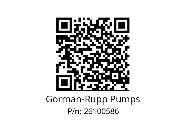   Gorman-Rupp Pumps 26100586