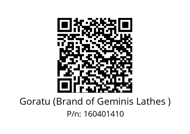   Goratu (Brand of Geminis Lathes ) 160401410