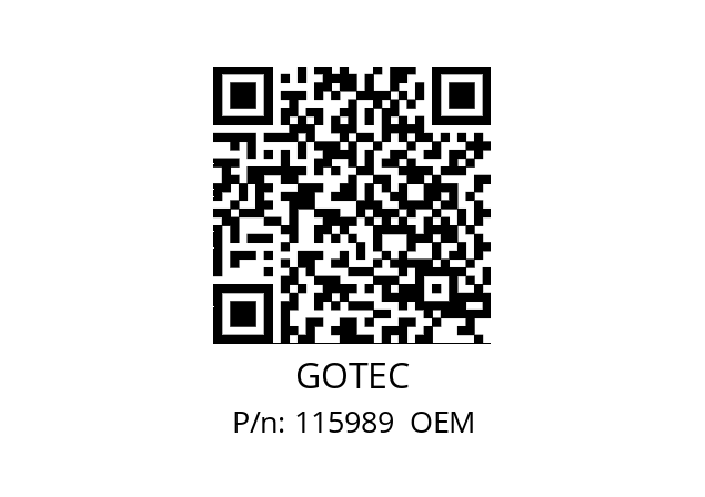   GOTEC 115989  OEM