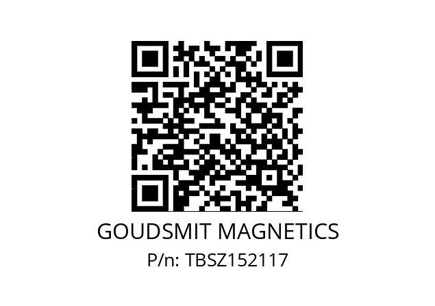   GOUDSMIT MAGNETICS TBSZ152117