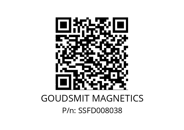   GOUDSMIT MAGNETICS SSFD008038