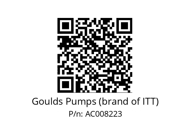   Goulds Pumps (brand of ITT) AC008223