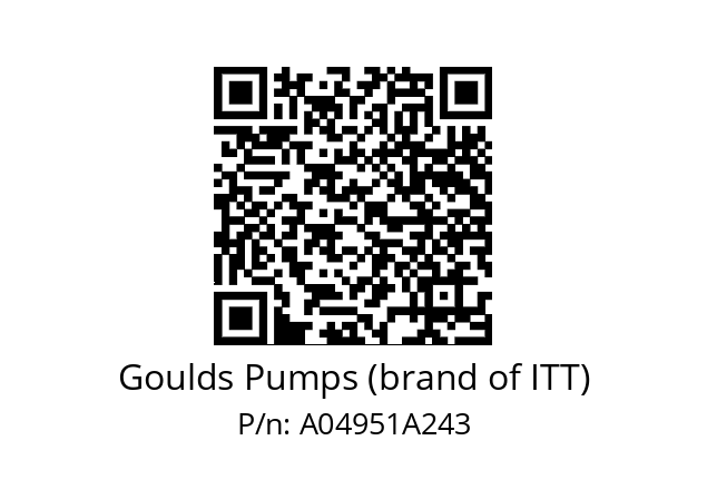   Goulds Pumps (brand of ITT) A04951A243