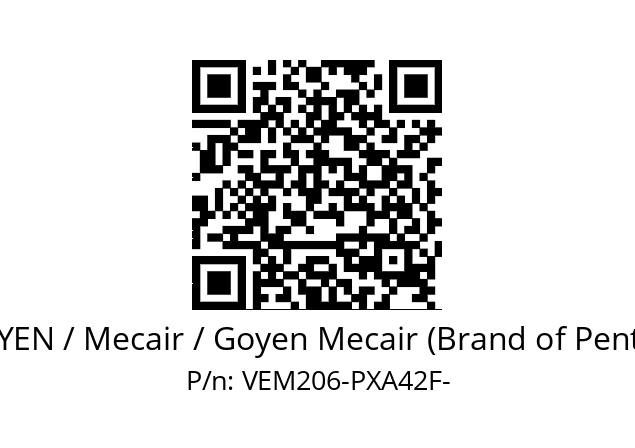   GOYEN / Mecair / Goyen Mecair (Brand of Pentair) VEM206-PXA42F-