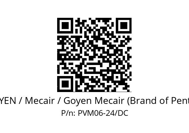   GOYEN / Mecair / Goyen Mecair (Brand of Pentair) PVM06-24/DC