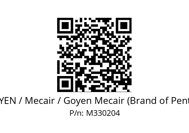   GOYEN / Mecair / Goyen Mecair (Brand of Pentair) M330204