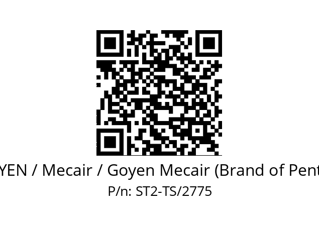   GOYEN / Mecair / Goyen Mecair (Brand of Pentair) ST2-TS/2775