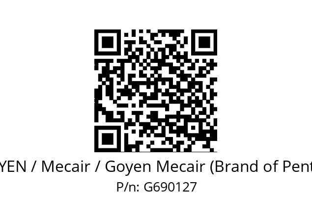   GOYEN / Mecair / Goyen Mecair (Brand of Pentair) G690127