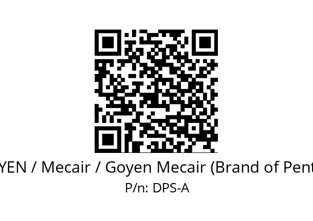   GOYEN / Mecair / Goyen Mecair (Brand of Pentair) DPS-A