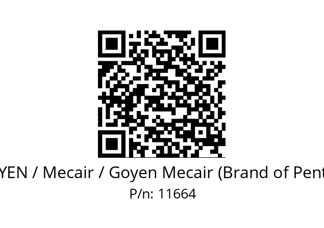   GOYEN / Mecair / Goyen Mecair (Brand of Pentair) 11664