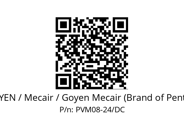   GOYEN / Mecair / Goyen Mecair (Brand of Pentair) PVM08-24/DC