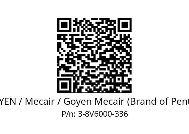  ITSZ-3-8V6000-336-24VC GOYEN / Mecair / Goyen Mecair (Brand of Pentair) 3-8V6000-336