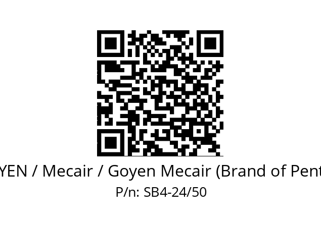   GOYEN / Mecair / Goyen Mecair (Brand of Pentair) SB4-24/50