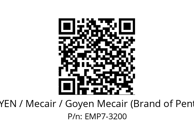   GOYEN / Mecair / Goyen Mecair (Brand of Pentair) EMP7-3200