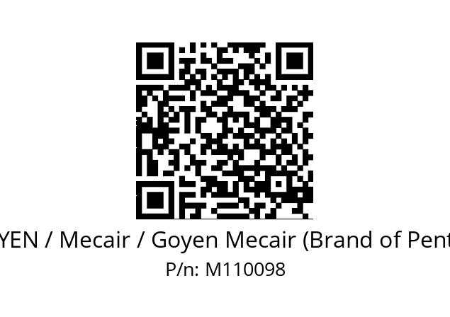   GOYEN / Mecair / Goyen Mecair (Brand of Pentair) M110098