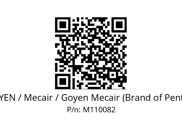   GOYEN / Mecair / Goyen Mecair (Brand of Pentair) M110082