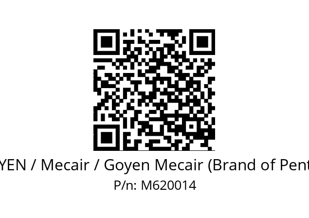   GOYEN / Mecair / Goyen Mecair (Brand of Pentair) M620014