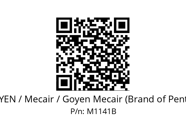   GOYEN / Mecair / Goyen Mecair (Brand of Pentair) M1141B