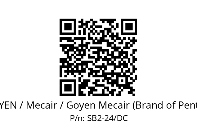   GOYEN / Mecair / Goyen Mecair (Brand of Pentair) SB2-24/DC