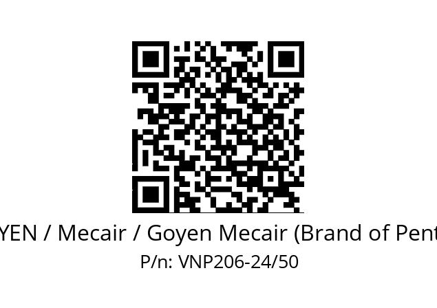   GOYEN / Mecair / Goyen Mecair (Brand of Pentair) VNP206-24/50