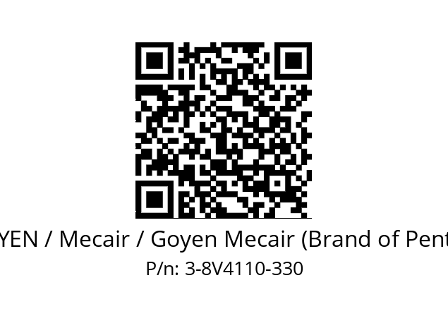   GOYEN / Mecair / Goyen Mecair (Brand of Pentair) 3-8V4110-330