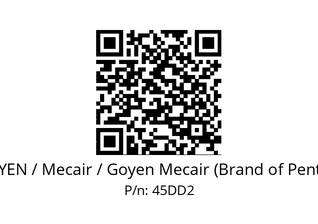   GOYEN / Mecair / Goyen Mecair (Brand of Pentair) 45DD2