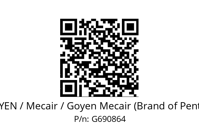   GOYEN / Mecair / Goyen Mecair (Brand of Pentair) G690864