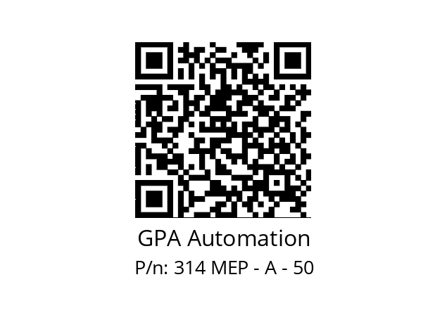   GPA Automation 314 MEP - A - 50