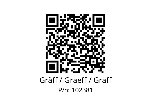   Gräff / Graeff / Graff 102381