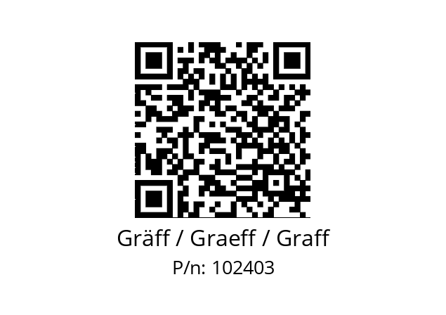   Gräff / Graeff / Graff 102403