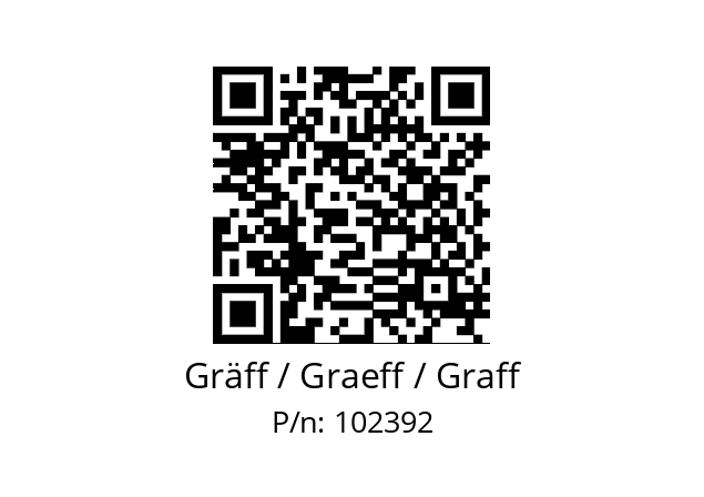   Gräff / Graeff / Graff 102392