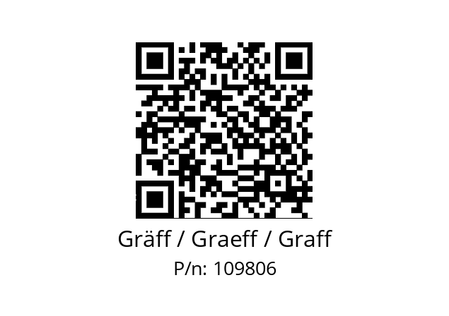   Gräff / Graeff / Graff 109806