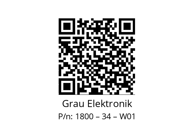   Grau Elektronik 1800 – 34 – W01